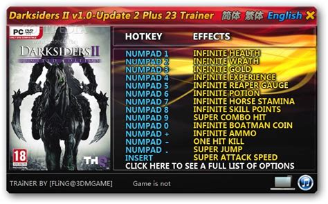 Darksiders II v1.06 (+23 Trainer) [FLiNG] .